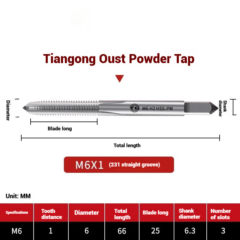 1097-Powder metallurgy machine taps stainless steel special taps straight groove spiral apex screw tip taps taps Shandong Denso Pricision Tools Co.,Ltd.